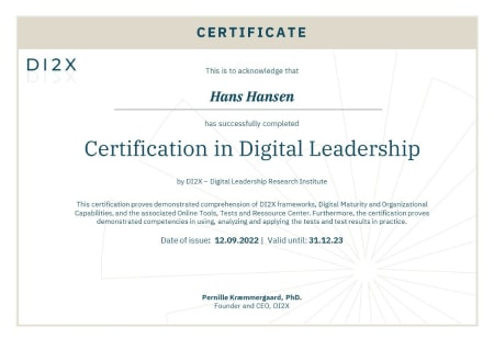 Certification in Digital Leadership