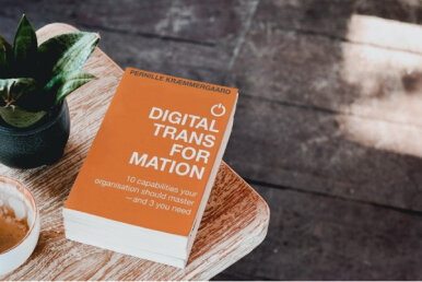 Digital Transformation Book cover by Pernille Kræmmergaard - Djøf Forlag